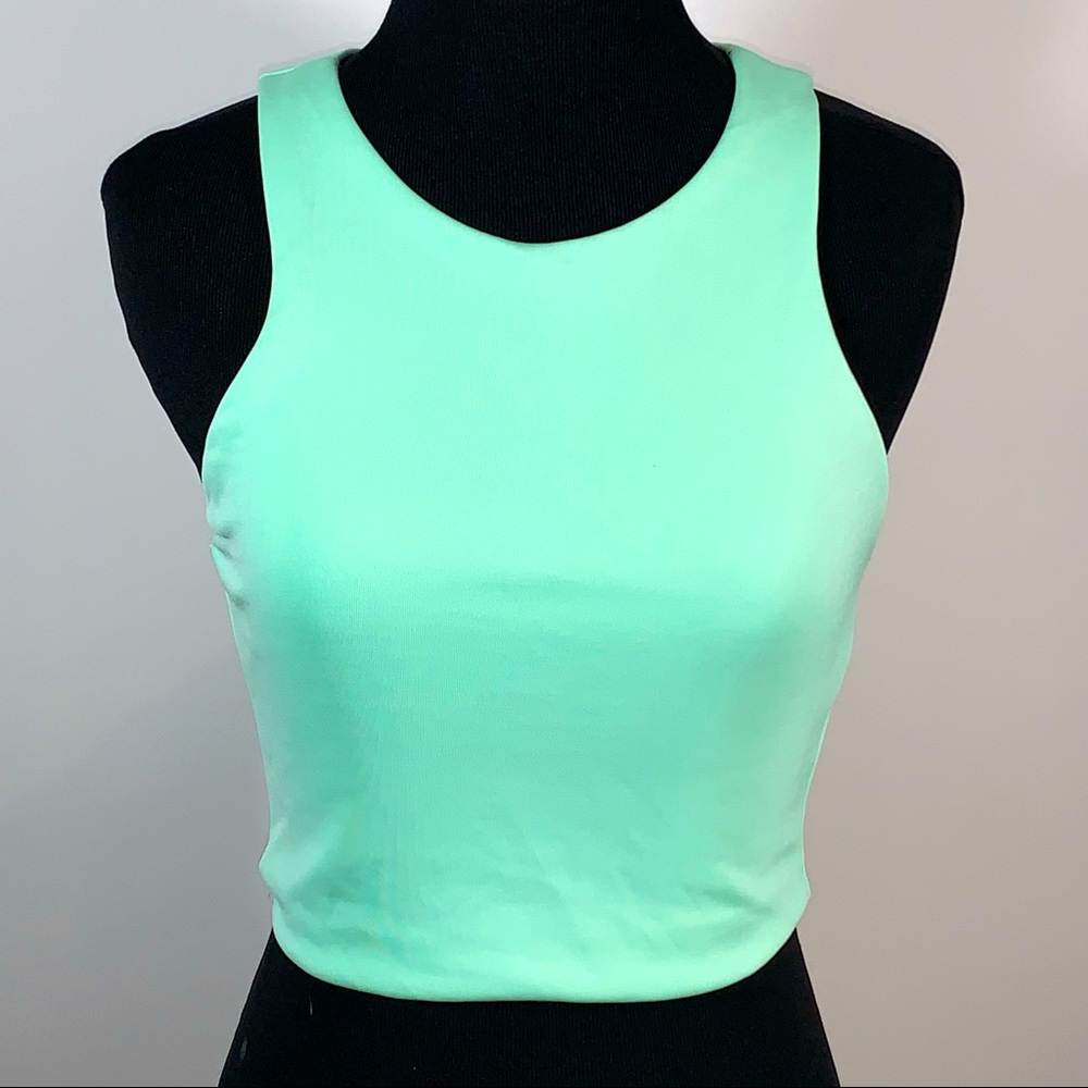 Mint green crop top